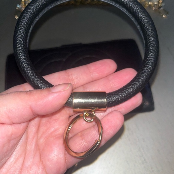 Chanel Black Leather Wallet with Pearl Handle - Picture 11 of 12